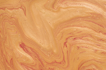 orange painted marble texture background