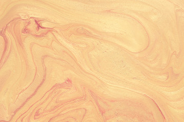 orange painted marble texture background