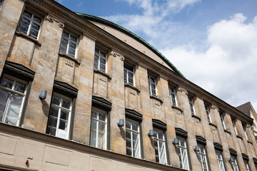 Fototapeta na wymiar Detail of Old Building with lot of windows