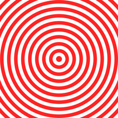 Target, round lines background, red white aim. Vector illustration pattern