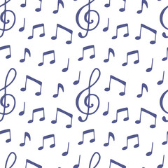 Seamless pattern  with music note