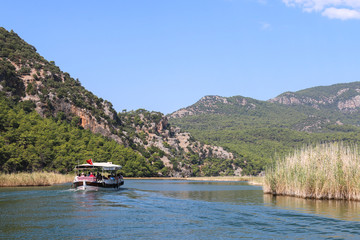 Dalyan Türkiye Köyceğiz lake boat tour