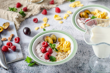 Easy and delicious cornflakes breakfast