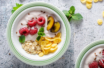 Easy and delicious cornflakes breakfast