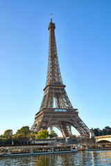 Fototapeta na wymiar Eiffel Tower in Paris - Capital of France