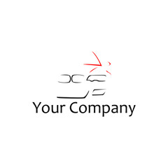 Obraz premium Rental Car Logo, Car vector illustration 