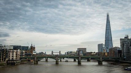 view of london city over the river