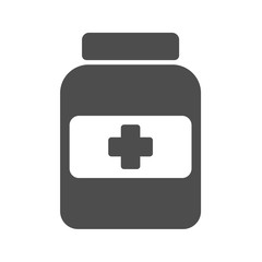 medical potion vector icon isolated on white background. medical potion flat icon for web, mobile and user interface design. medical healthcare concept