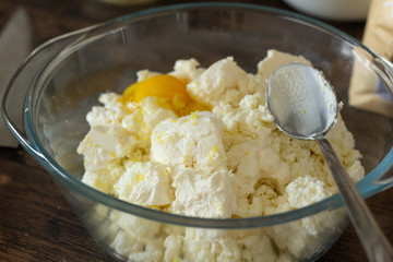 ingredients for cheesecakes in a cup