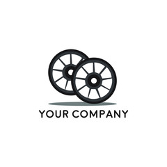 Wheel logo design vector template. Car logo.