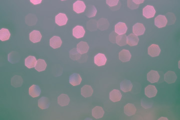 abstract pink background blurred light heptagon bokeh valentine's day