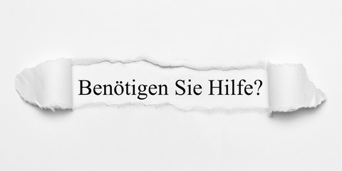 Obraz premium Benötigen Sie Hilfe?