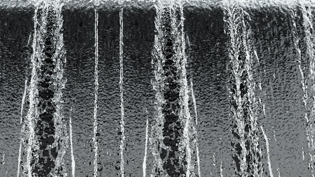 Waterfall texture background on black background. 3d illustration. © apisit