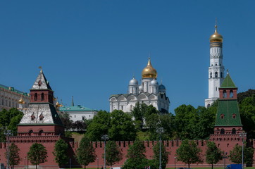 Fototapeta na wymiar View of Kremlin in Moscow