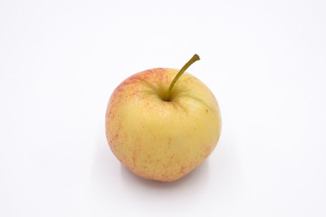 close up red apple isolated on white background