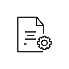 project management - minimal line web icon. simple vector illustration. concept for infographic, website or app.