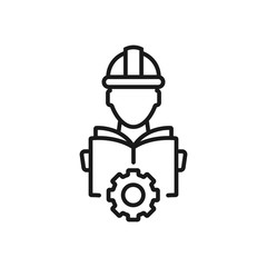 Fototapeta premium management - minimal line web icon. simple vector illustration. concept for infographic, website or app.