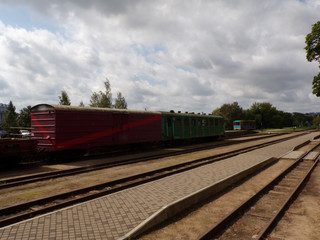 Fototapeta premium Old train station in Anykščiai