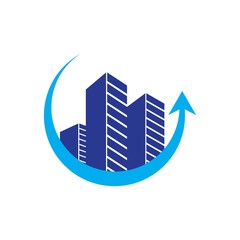 Real estate logo template vector icon design