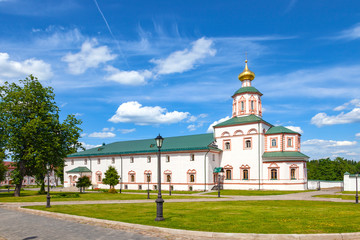 Fototapeta na wymiar Valdai Iversky Bogoroditsky Holy Lake Monastery