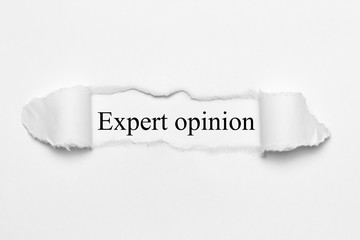 Expert opinion
