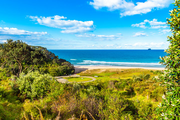 A view of the seascape, Coromandel, New Zealand.