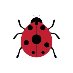 Ladybug logo template vector icon design