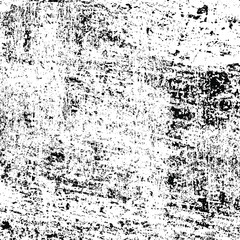 Fototapeta na wymiar Grunge background black and white. Abstract monochrome texture. Vector pattern of scratches, chips, scuffs