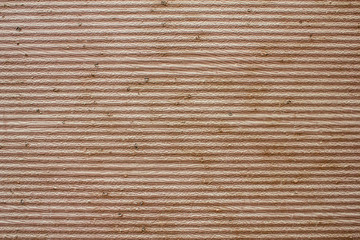 old rusty gray brown wavy metal wall with peeling paint. horizontal lines. rough surface texture