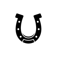 Horseshoe icon. Simple illustration of horseshoe vector icon for web