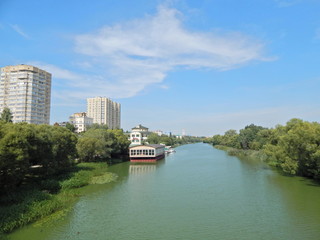 Fototapeta premium View of the river Tsna. Tambov.