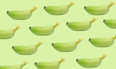 pattern raw banana fruits