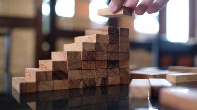 building wood blocks, plan and strategy