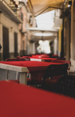 Empty Italian Restaurant