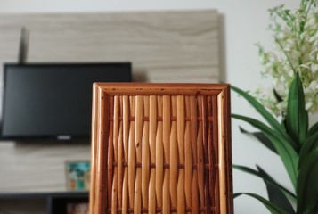 foco em cadeira rustica