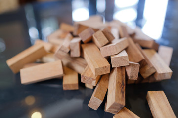building wood blocks, plan and strategy
