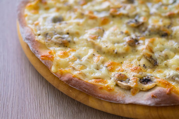 Food, Italian pizza with mushrooms