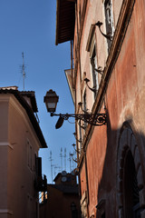 street in old town in rome italy