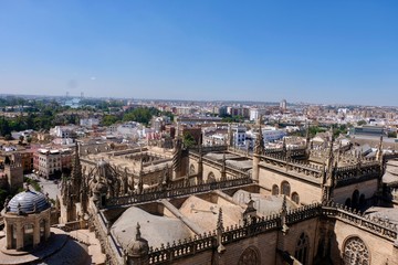 aerial view spain seville
