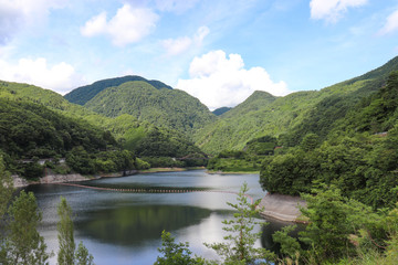 Fototapeta na wymiar 能泉湖（山梨県甲府市）,nosenko lake,kofu city,yamanashi pref,japan