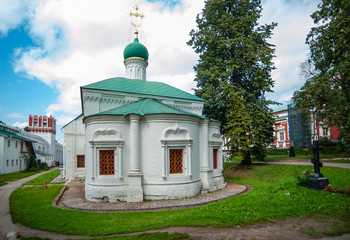 This Church is adjacent to the cells of the Royal widows, who after the death of their husbands were tonsured as a nun. From the late 16th to the 18th century the Church was rebuilt several times     