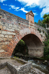 The Royal Bridge of Calicanto at the beautiful small town of Mongui in Colombia