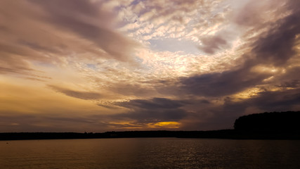 Obraz premium sunset over the sea