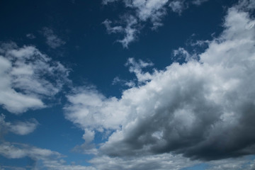 Dramatic cloudy sky, Nature background with stormy clouds, Hope concept.