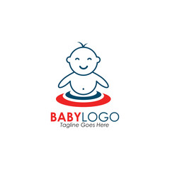 Baby logo icon design inspiration vector template