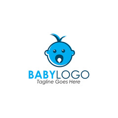 Baby logo icon design inspiration vector template