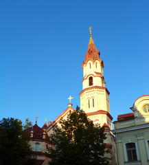 Fototapeta na wymiar Orthodox Church in Vilnius, Lithuania