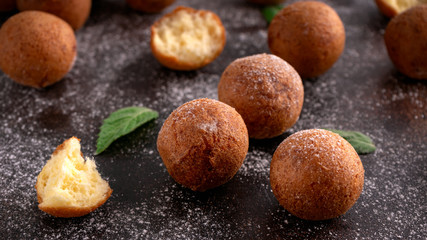 Tasty Cottage cheese donuts with Sugar Powder