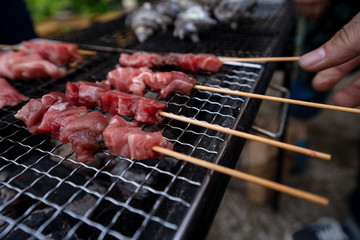 マグロの串焼き