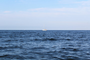 Ship on the sea